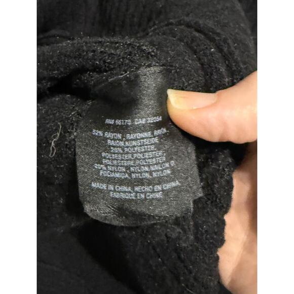 Moth Anthropologie Black Cowl Neck Long Sleeve Sweater Size‎ Large Cozy Women - Picture 9 of 9